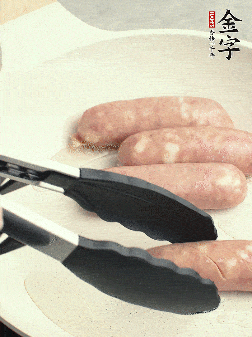 金字烤腸切花刀煎熟。