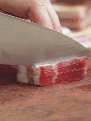 金字淡咸肉切絲。