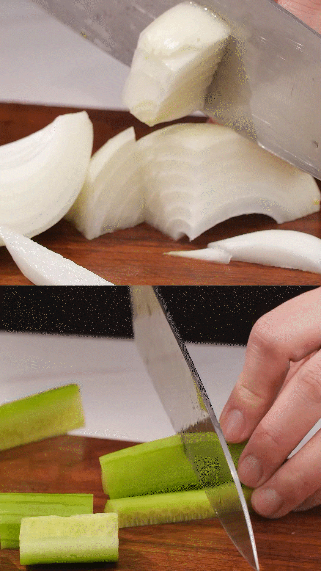 番茄、黃瓜、洋蔥切丁，用適量鹽殺水